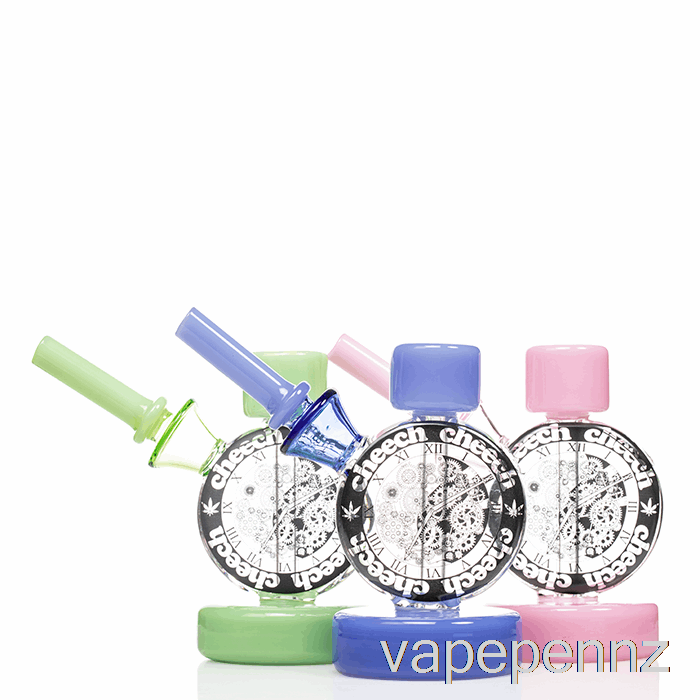 Cheech Clock Bubbler Black VAPE NZ